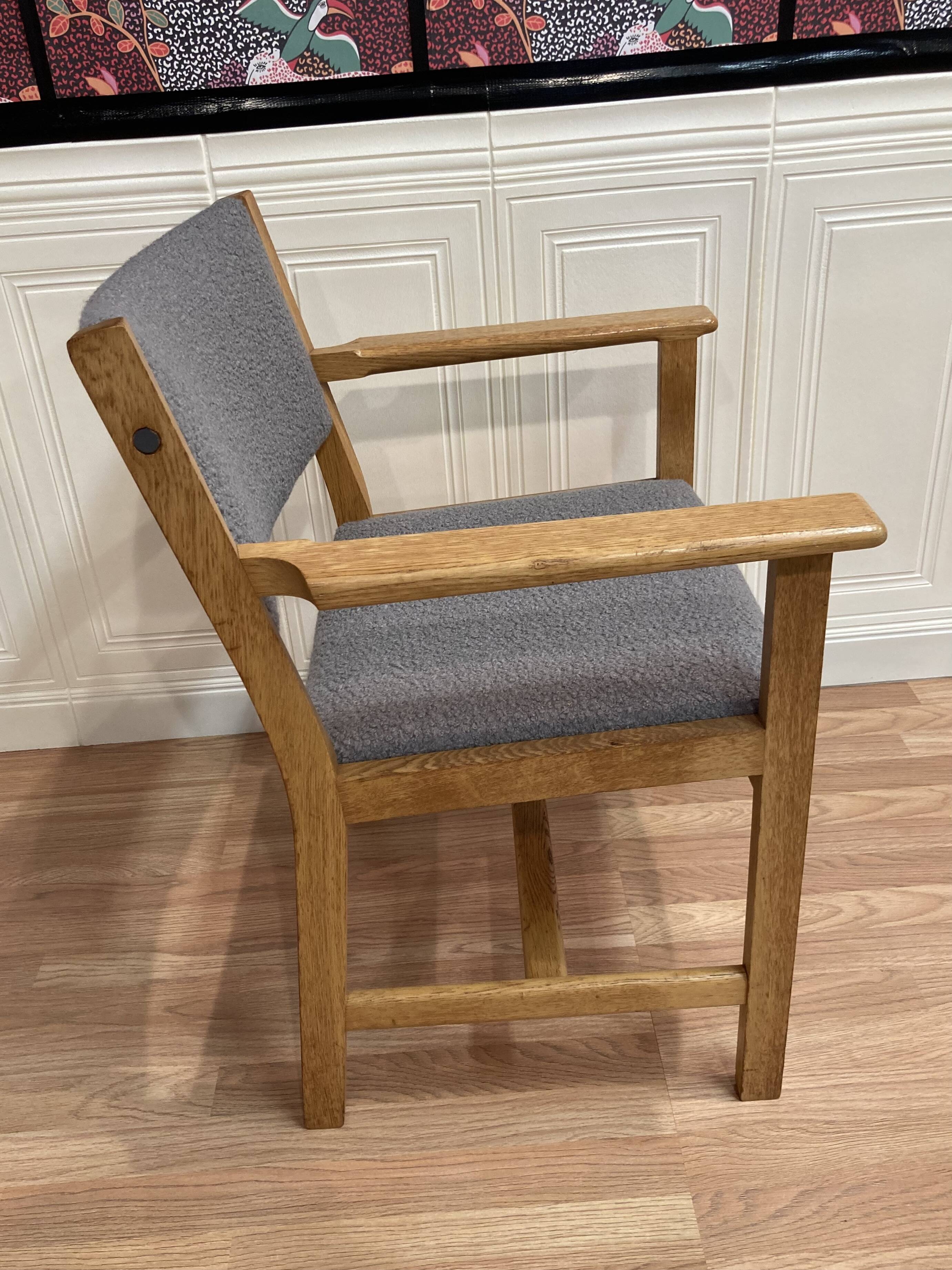 Scandinavian design armchair stamped "hans wegner" 1960.