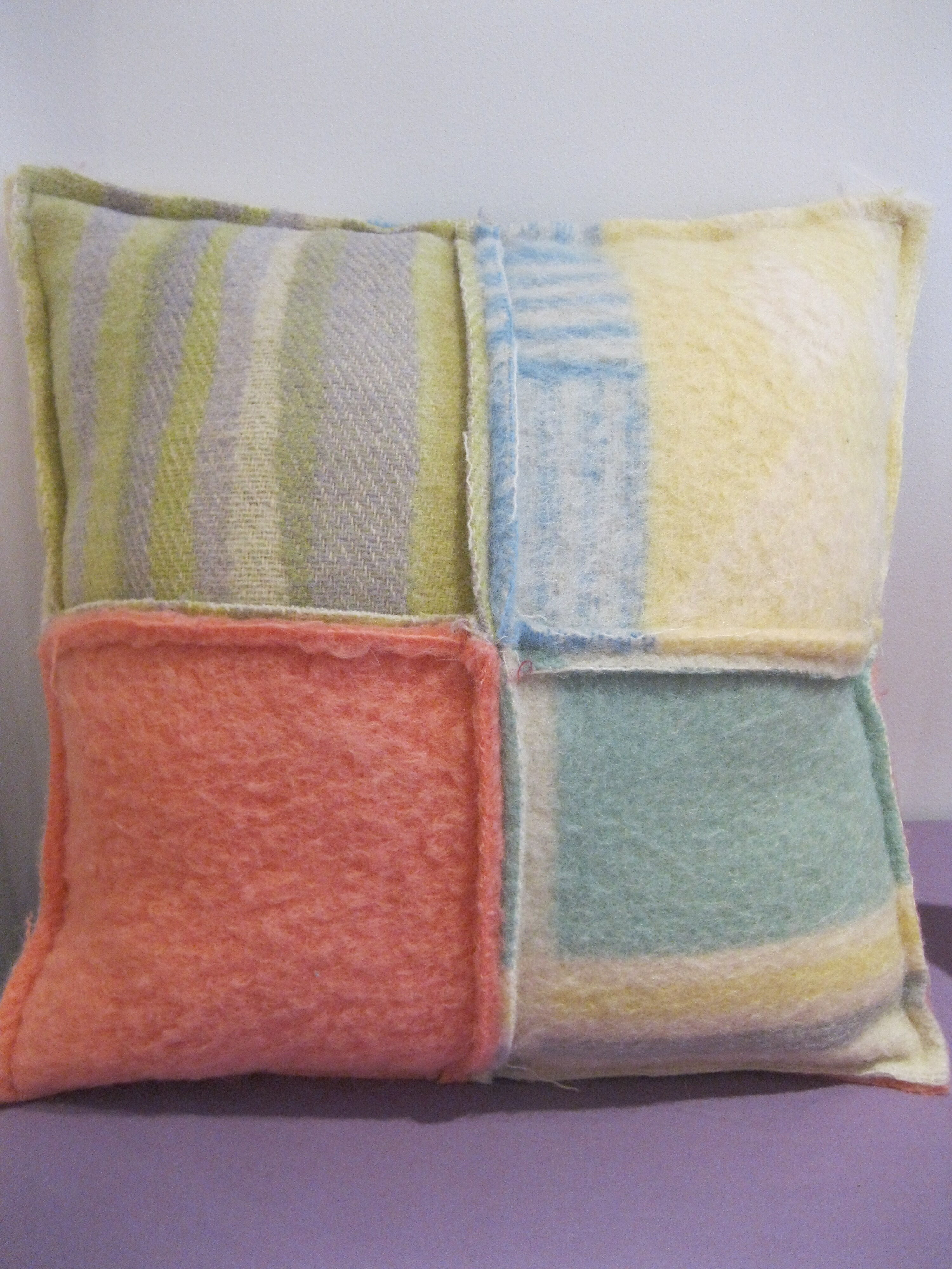 Boiled wool cushions