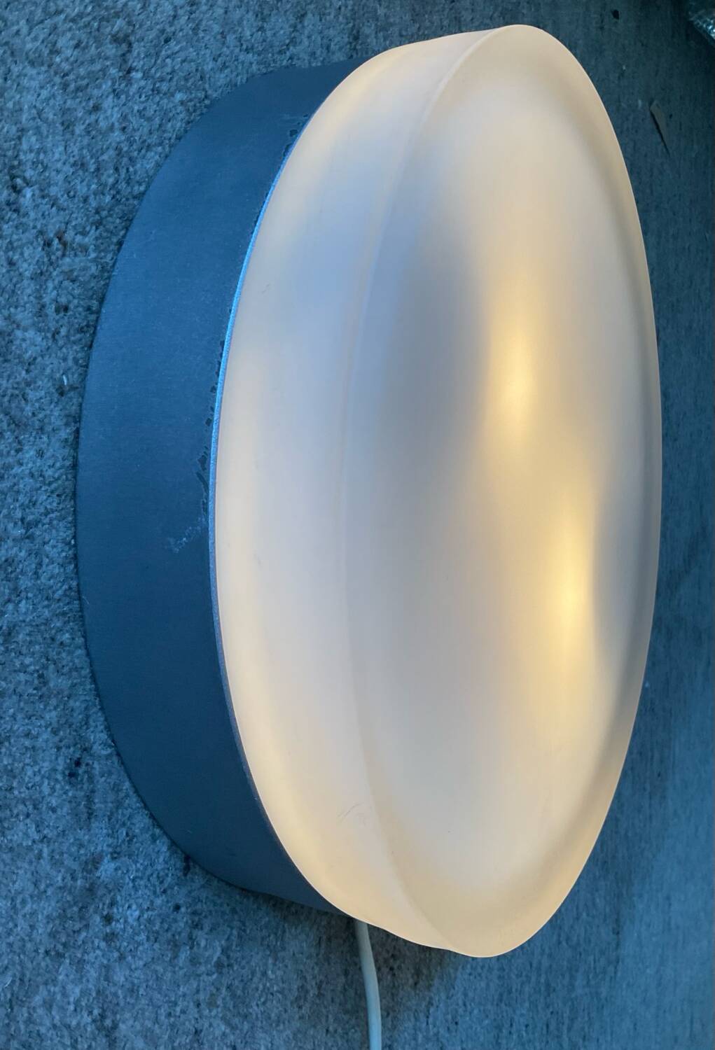 Vintage frosted glass wall or ceiling light