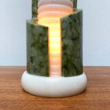 Postmodern stone table lamp, 1980s