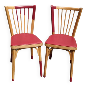 Paire de chaises bistrot Baumann n° 12