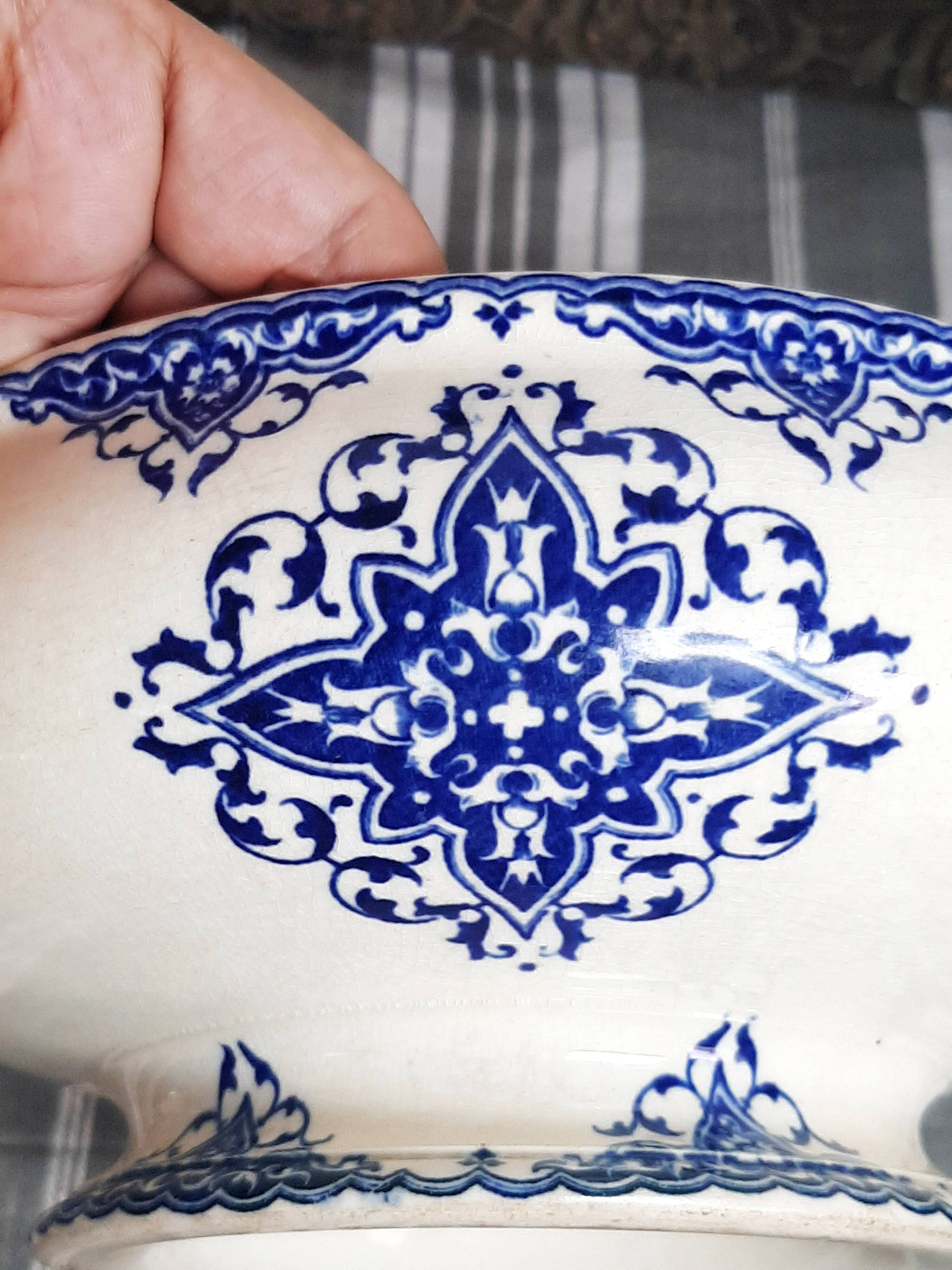 Ironstone soup tureen from the 19th century.