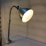 Old conical workshop lamp with vice - 50s