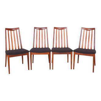Vintage Teak & Fabric Dining Chairs by Leslie Dandy for G-Plan, 1960s, Set of 4