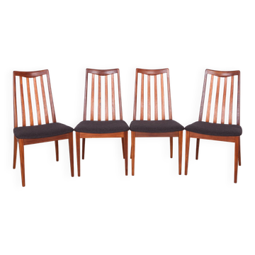Vintage Teak & Fabric Dining Chairs by Leslie Dandy for G-Plan, 1960s, Set of 4