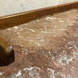 Wood and marble washstand, 19th century.