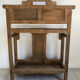Antique wooden umbrella stand