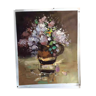 Peinture d'huile de fleurs sur la toile