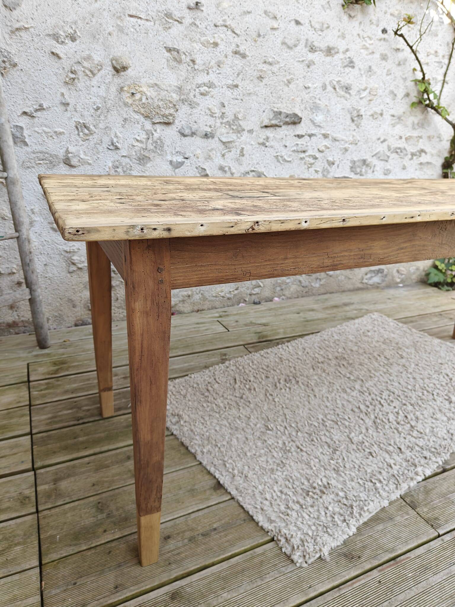 Restored old farmhouse table