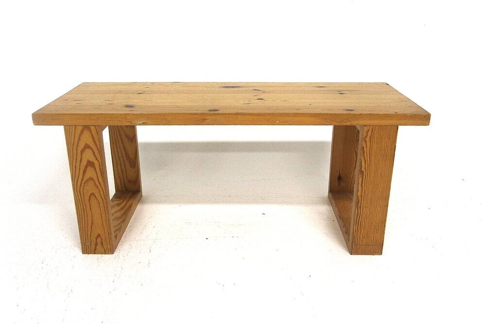 Scandinavian pine bench, Sweden, 1970