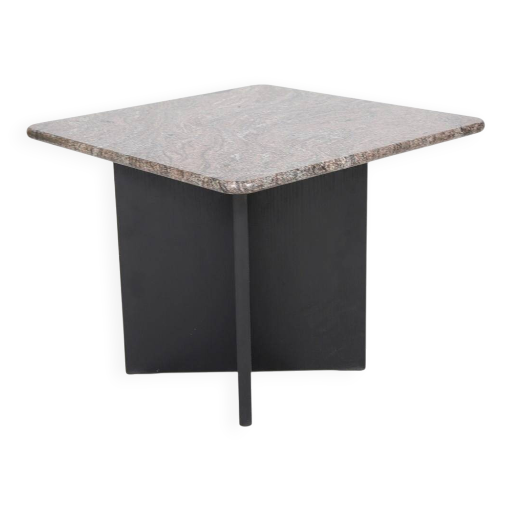 Coffee table made of granite and wood, Italy 1980s.