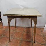 Vintage rattan table