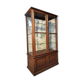 Vitrine ancienne en chêne français – Vitrine de musée d’un château de Bourgogne – vers 1900