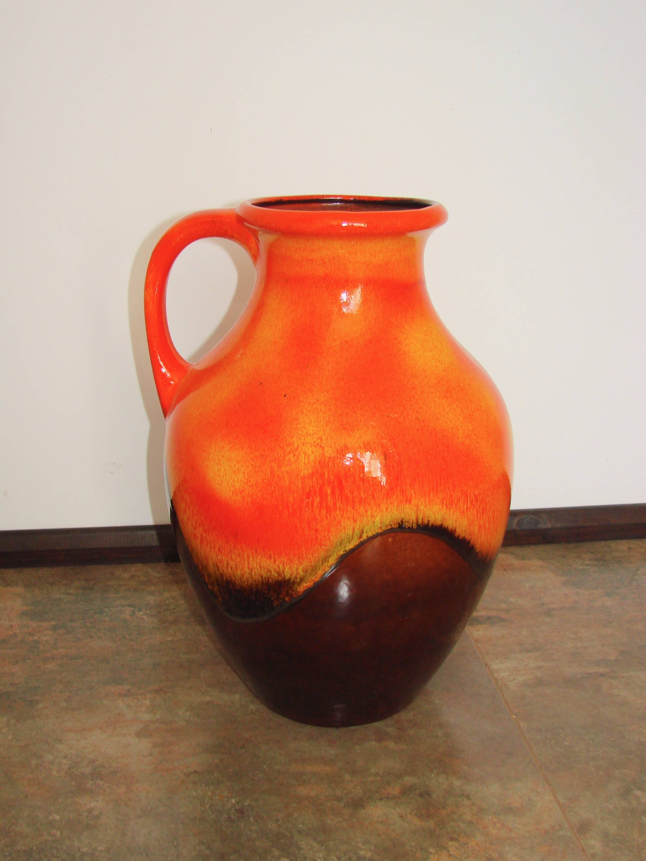 Fat Lava ceramic vase, Germany, 1970s.