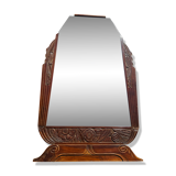 Art Deco mirror in carved wood