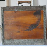 Painter's case in walnut and metal early XX