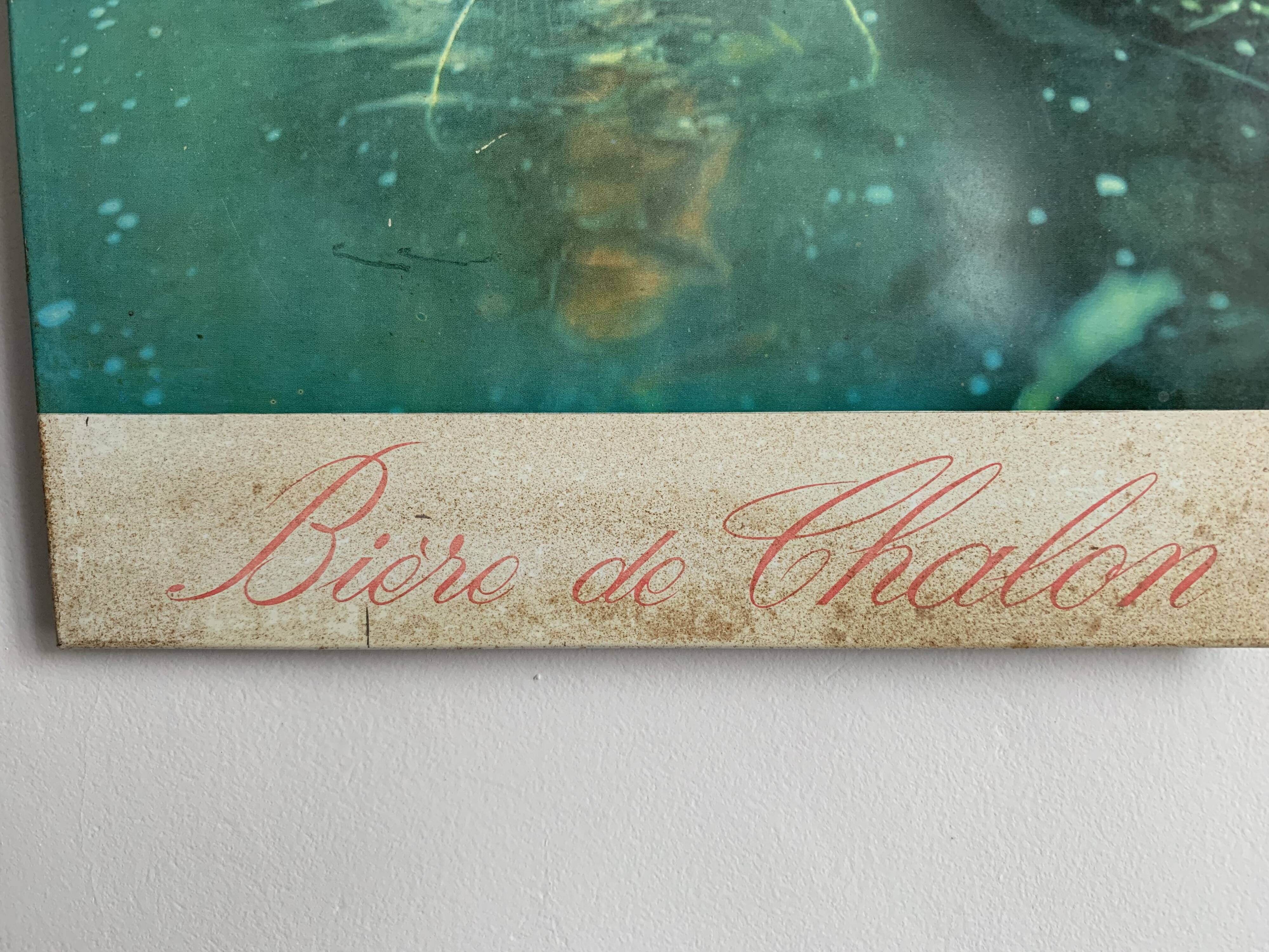 Chalon beer advertising plate