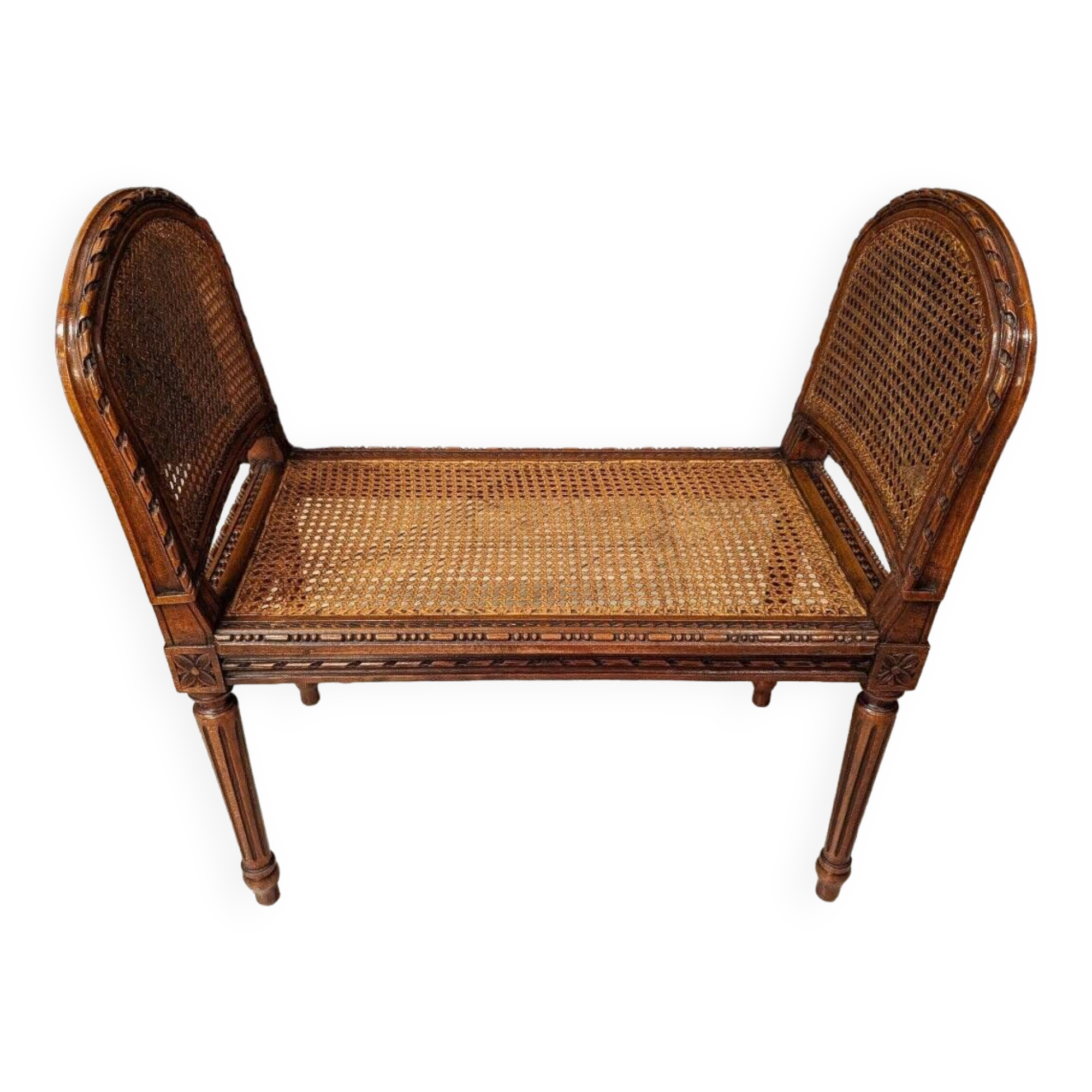 Louis XVI Caned Piano Bench