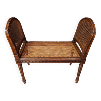 Louis XVI Caned Piano Bench