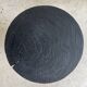 Solid wood (monoxyl) side table, organic shape, black color