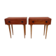 Pair of nightstands vintage teak Scandinavian style