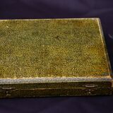 6 small spoons silver metal pink medallion