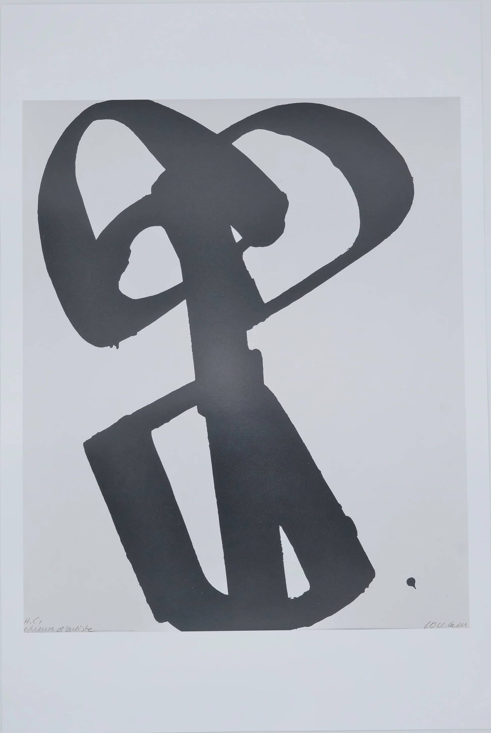 Pierre Soulages: Silkscreen No. 1 - Original signed poster