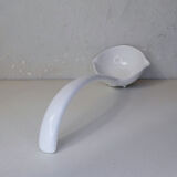 White ceramic ladle