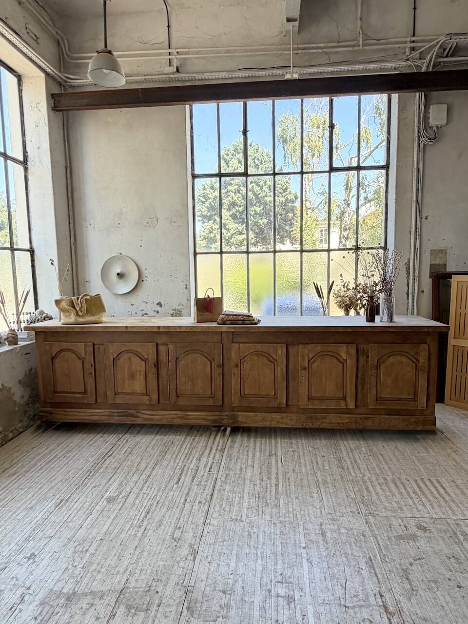 Rustic sideboard XXL 4m solid oak 1950