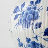 Large Royal Delft ceramic table lamp hand-painted for the 300th anniversary, 1953.