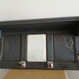 Wooden wall coat holder