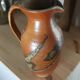 Jug / Vase in glazed terracotta, matte / glossy
