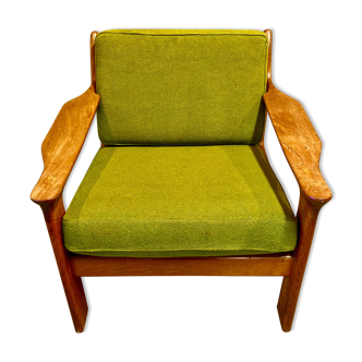 Teak armchair Scandinavian design 1950s