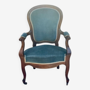 Mahogany armchair in Napoleon III style