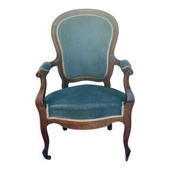 Napoleon III style mahogany armchair
