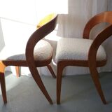 Pair of Baumann gondola chairs