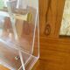 Plexiglas & brass magazine rack by David Lange, 1970s