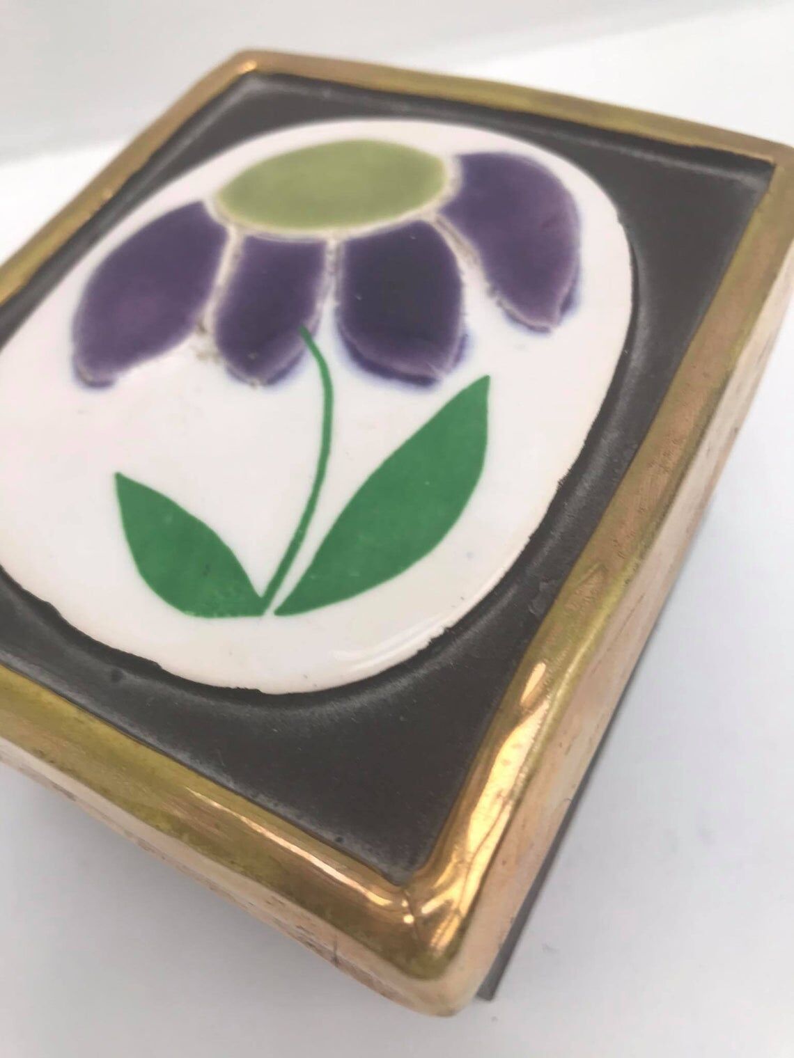 Ceramic box Mithé Espelt Vallauris France