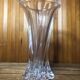 Old VANNES Crystal Vase Vintage Molded Glass #A410