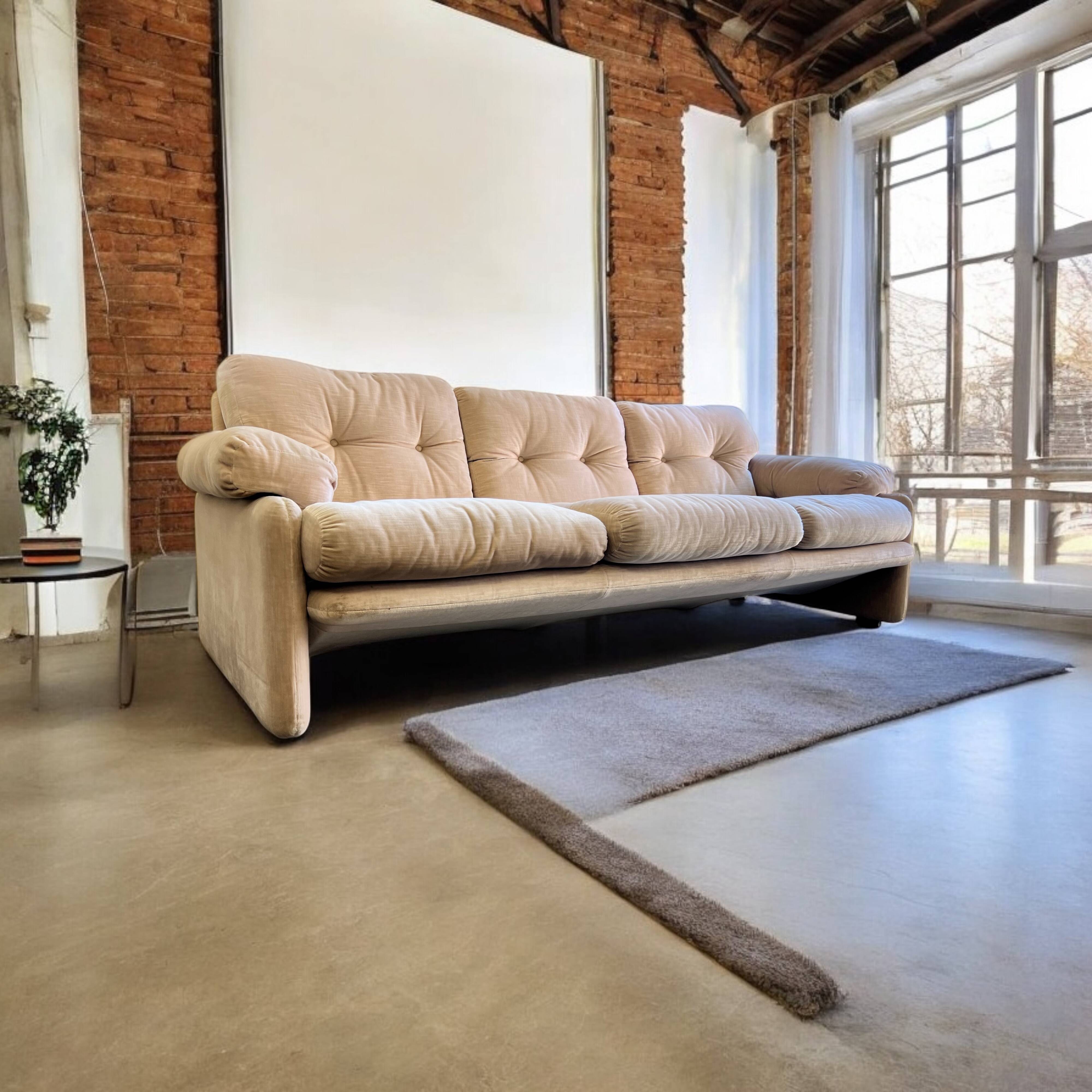 Vintage three-seater sofa/seat/sofa/seat/sofa 'Coronado by Tobia'