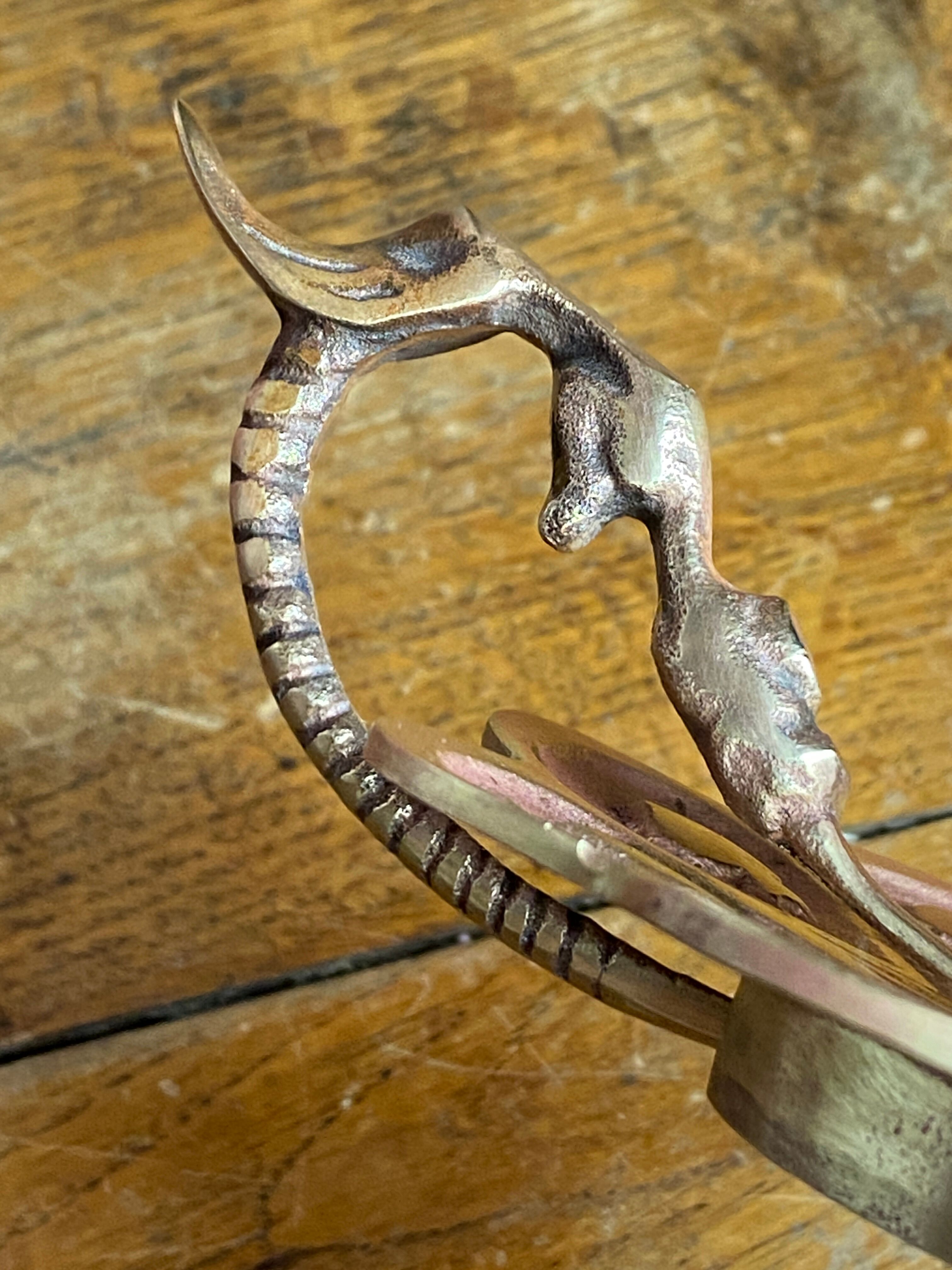 Bronze candlestick, card game decoration