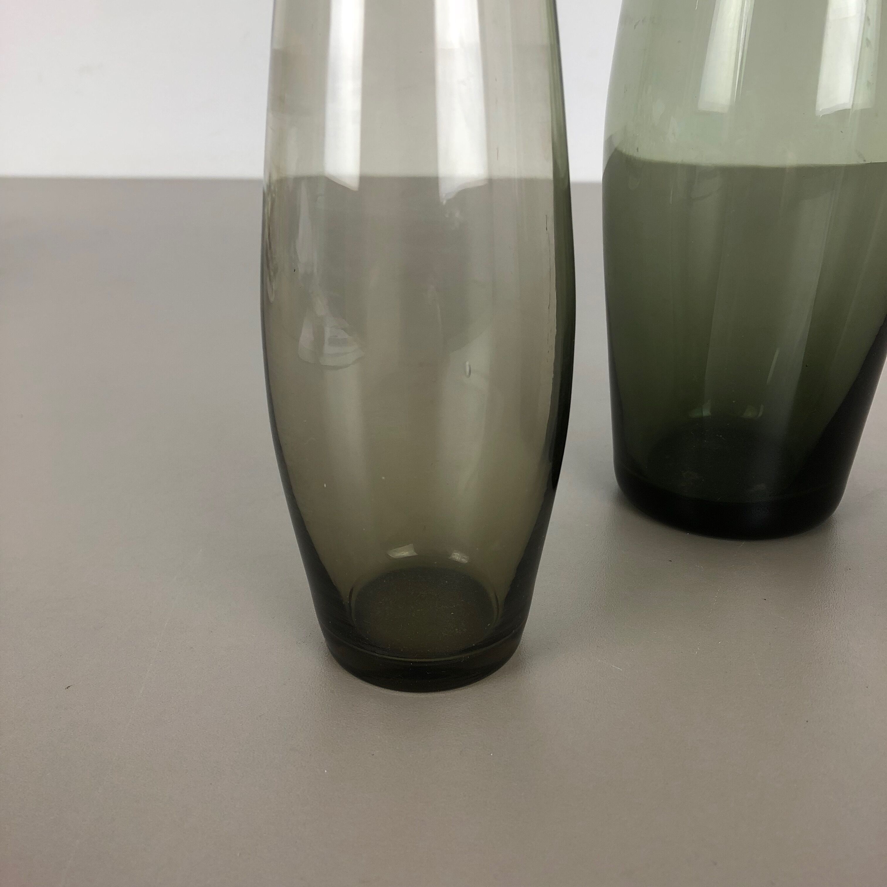 Vintage 1960s Set of Three Turmalin Vases by Wilhelm Wagenfeld for WMF, Germany