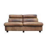 2-seater buffalo patchwork leather 1970s