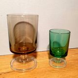 Six 70's liqueur glasses