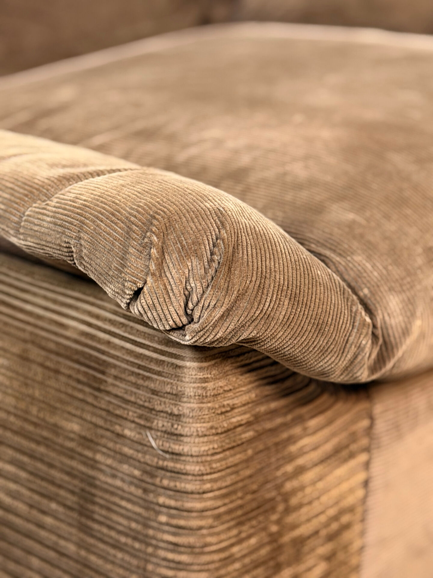 Steiner lounge chair in brown corduroy – 1970s