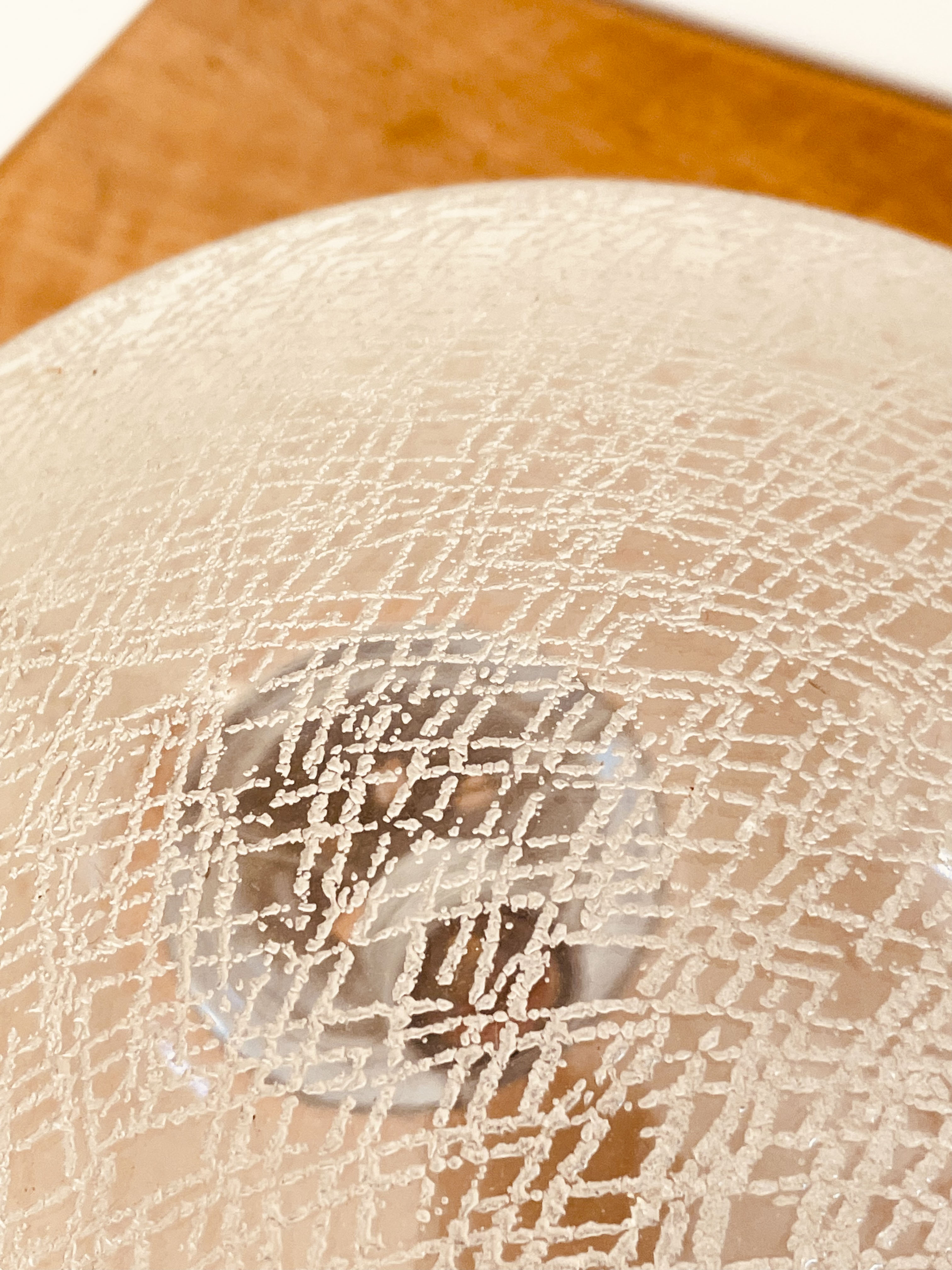 Suspension globe 25 cm Glashutte Limburg, 1970