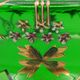 GLASS CUT 1900 ART NOUVEAU EMAILTHE POLYLOBE FLORAL DECORATION ENHANCED GOLD