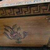 large hand-painted Indonesian chest