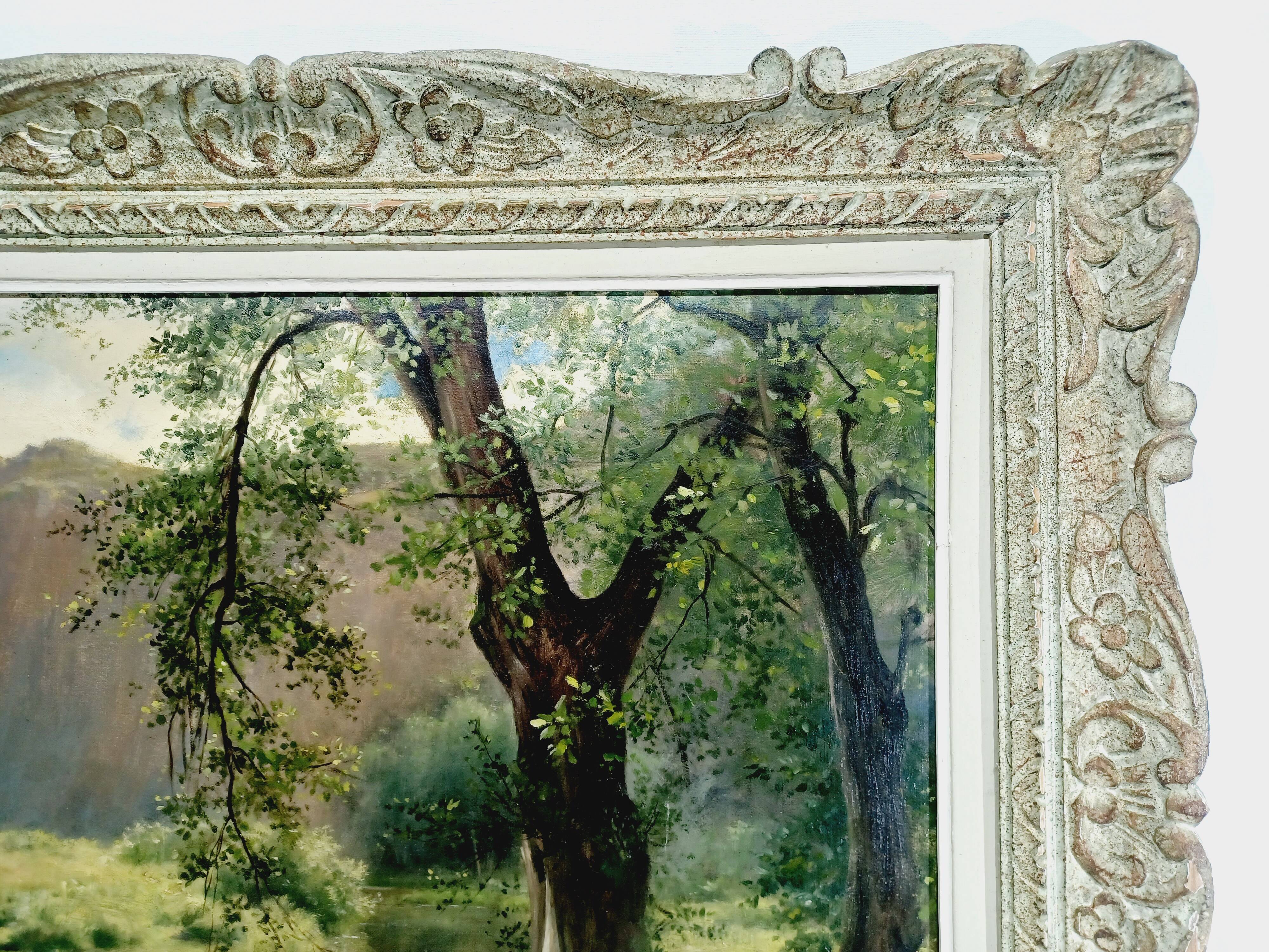 Oil on canvas - the river