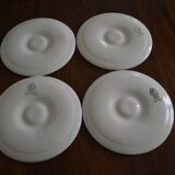 Set of 4 oyster plates Moulin des Loups